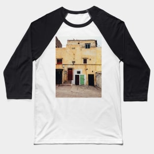 Old Yellow House Facade Baseball T-Shirt